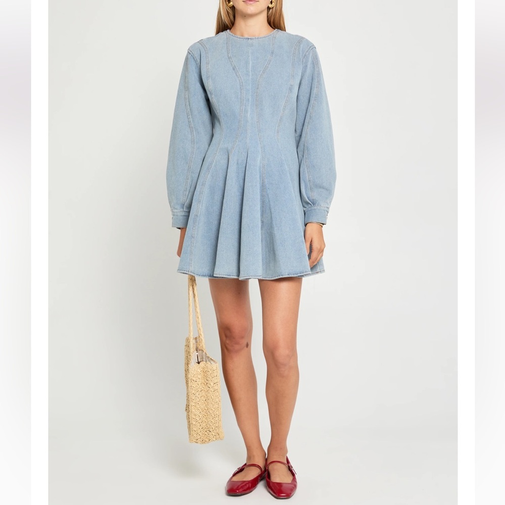 Denim Mini Dress - Small